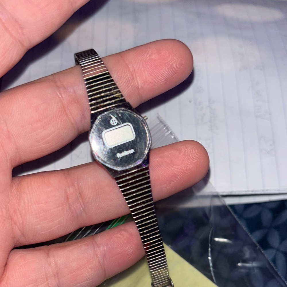 Silver Digital Watch